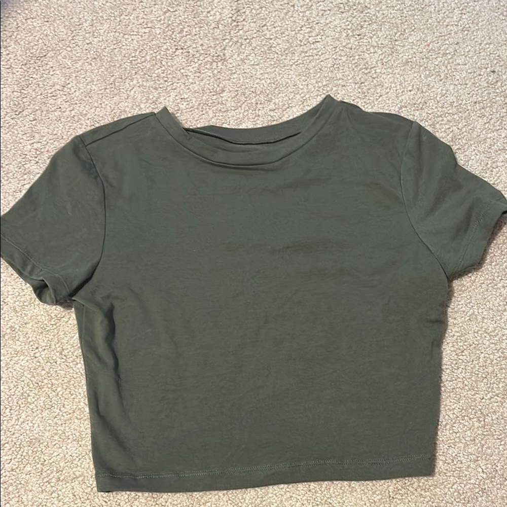 Classic Green Women's Crop Top